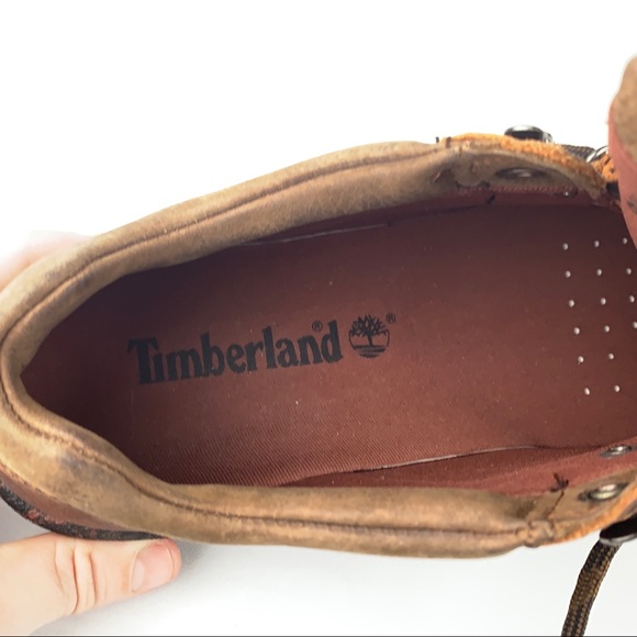 SOLD Vintage Timberland Hiking Boots Low Camo 8.5 - Picture 10 of 14